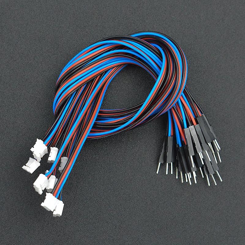 Gravity: Analog 3-pin PH2.0 to Male Jumper Cables (30cm, 10-Pack) - Image 5