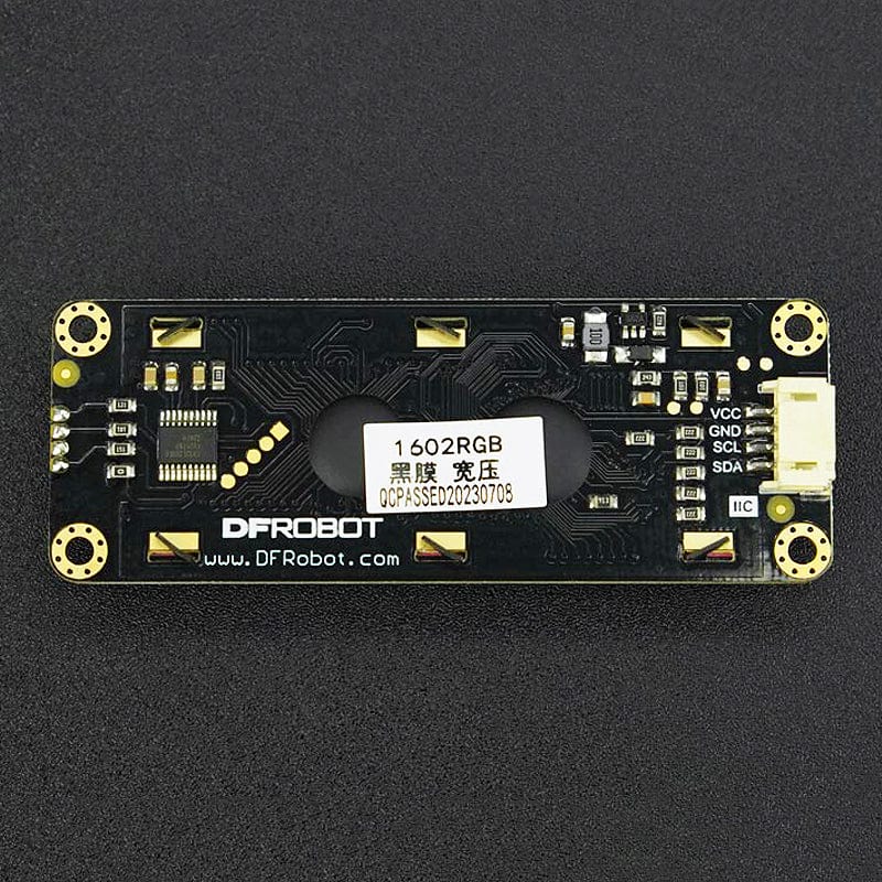 Gravity: I2C 16x2 Arduino LCD with RGB Font Display (Black) - Image 3