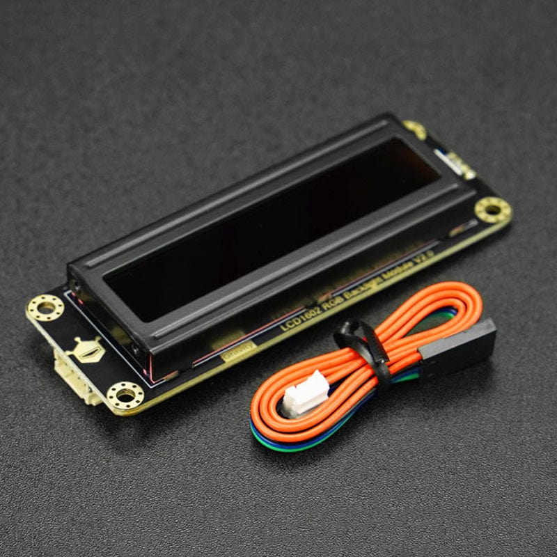 Gravity: I2C 16x2 Arduino LCD with RGB Font Display (Black) - Image 4