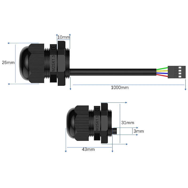 Gravity: I2C IP68 Waterproof Ambient Light Sensor (1-65535lx) - Image 6