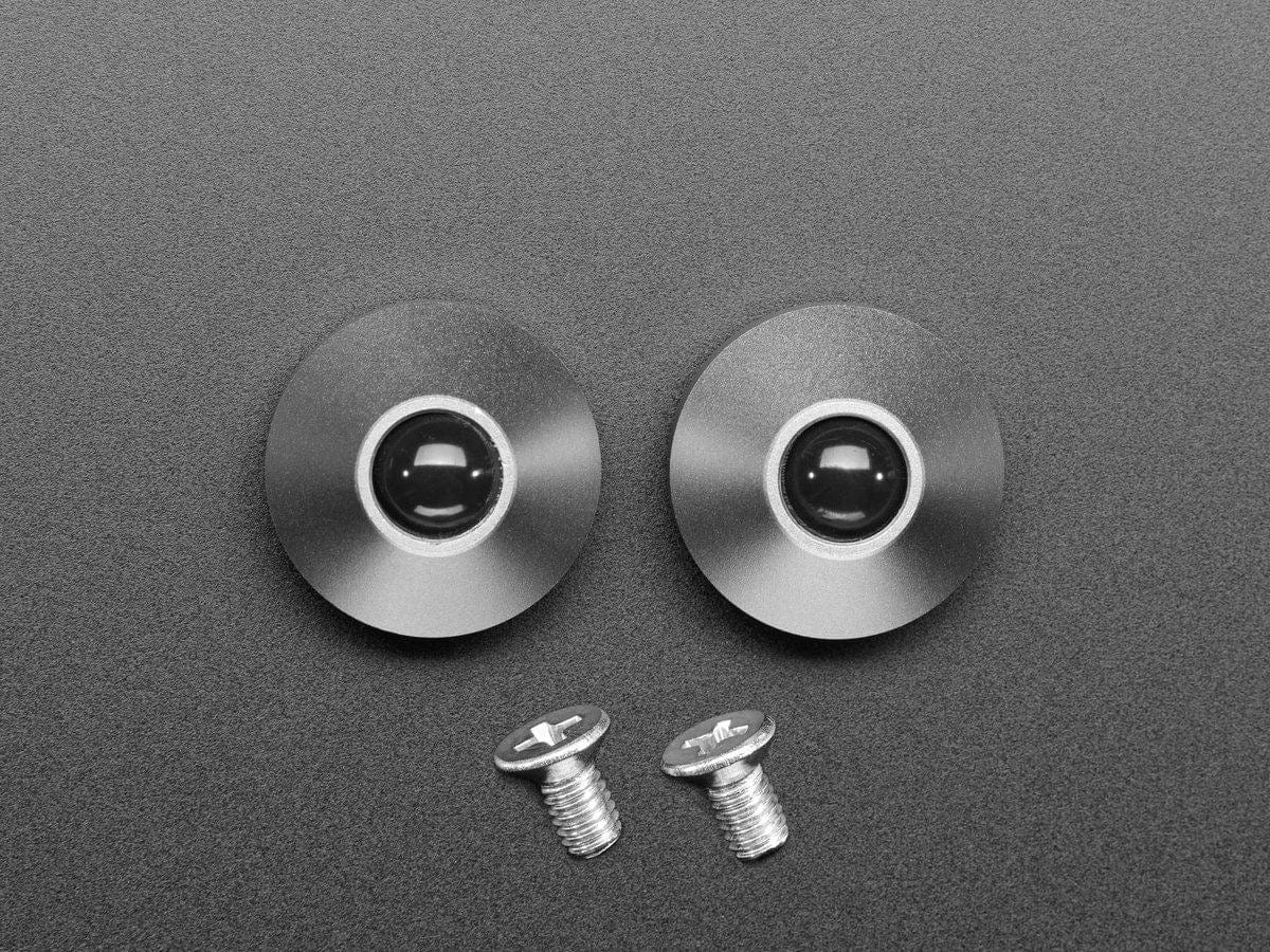 Gray Anodized Aluminum Bumper Feet - Pack of 2 - Image 2