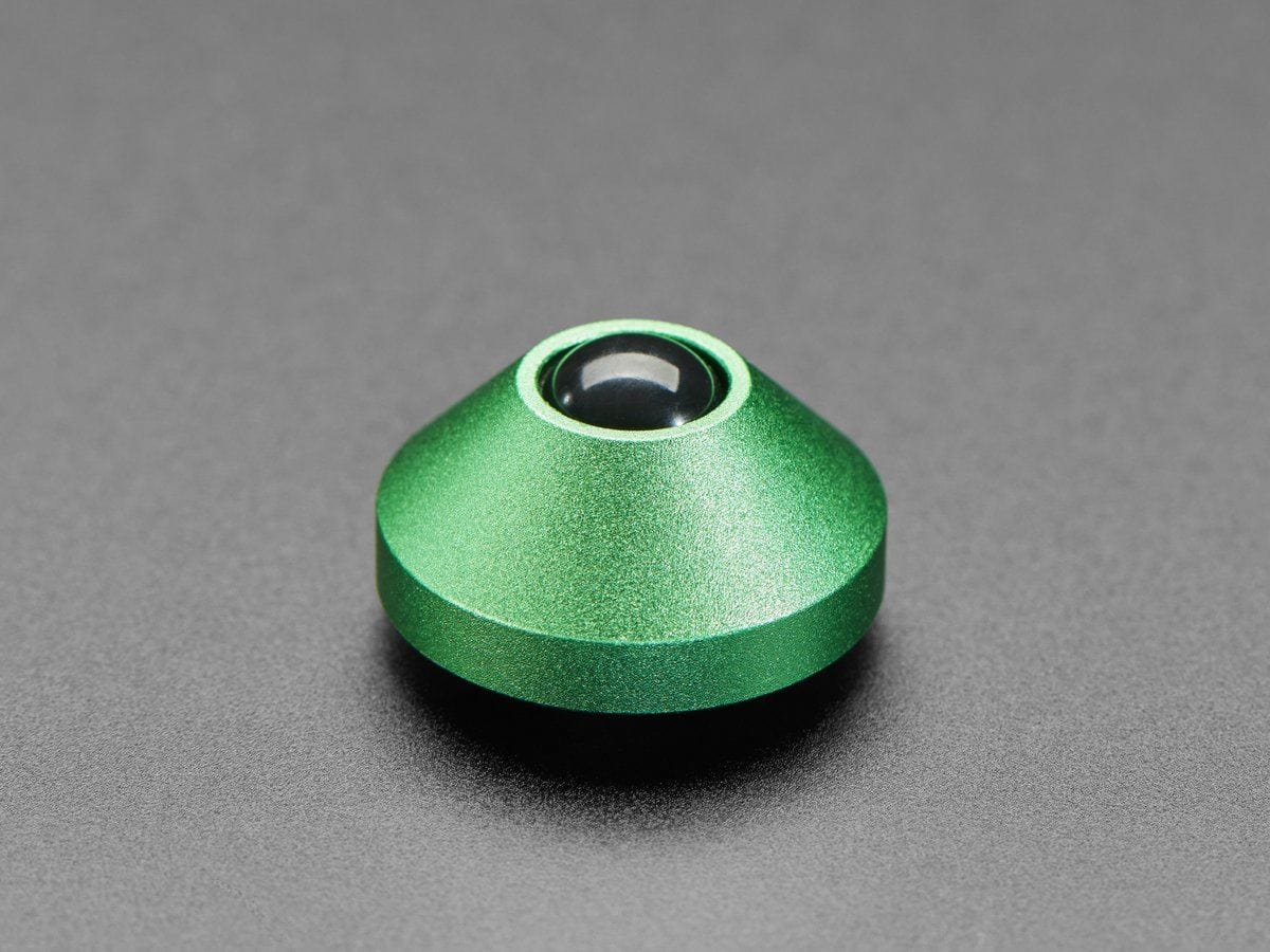 Green Anodized Aluminum Bumper Feet - Pack of 2 - Image 3