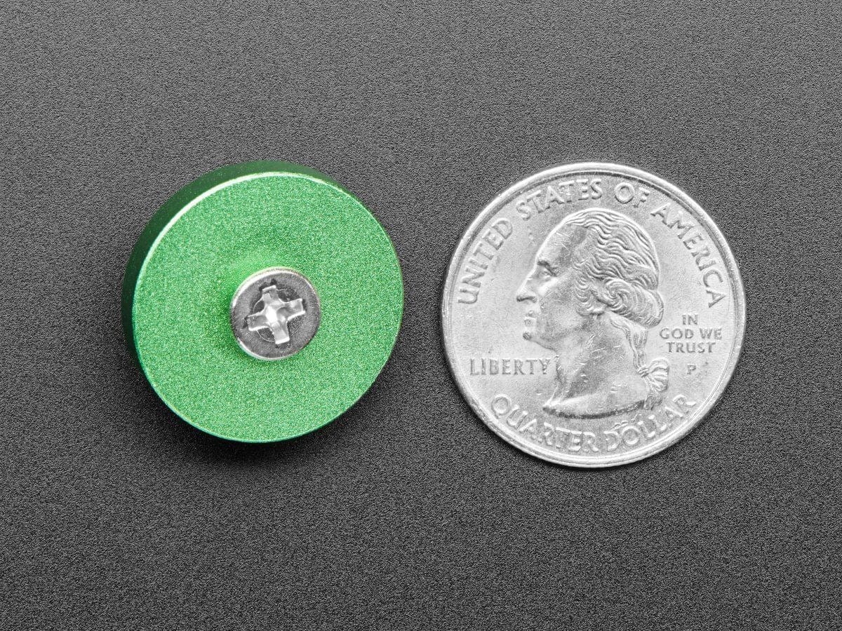 Green Anodized Aluminum Bumper Feet - Pack of 2 - Image 4