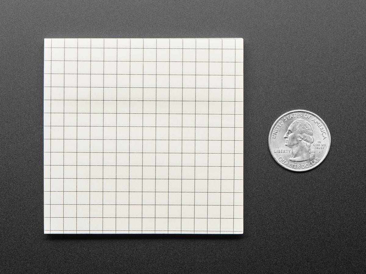 Gridded Sticky Notepad - 80 Sheets - 3" / 75mm Square [Discontinued] - Image 3