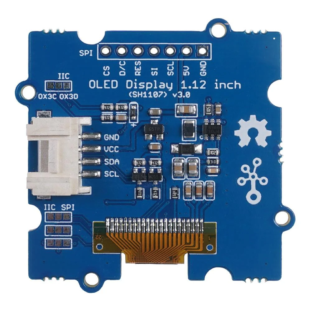 Grove - OLED Display 1.12" SH1107 V3.0 (SPI/IIC 3.3V/5V) - Image 3