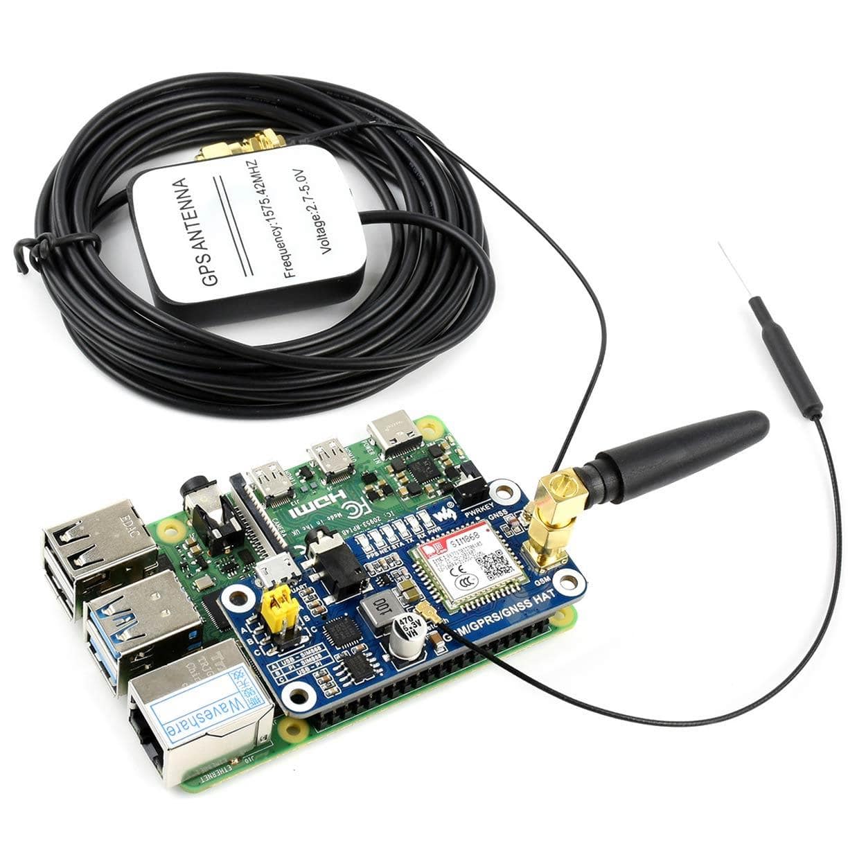 GSM, GPRS, GNSS, Bluetooth and RTC HAT for Raspberry Pi - Image 4