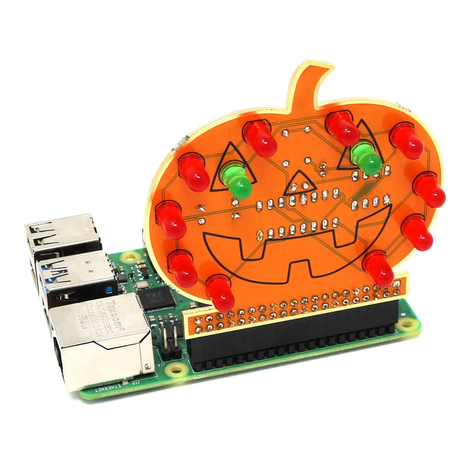 Halloween PumpkinPi Soldering Kit for Raspberry Pi (555 Timer) [Discontinued] - Image 2