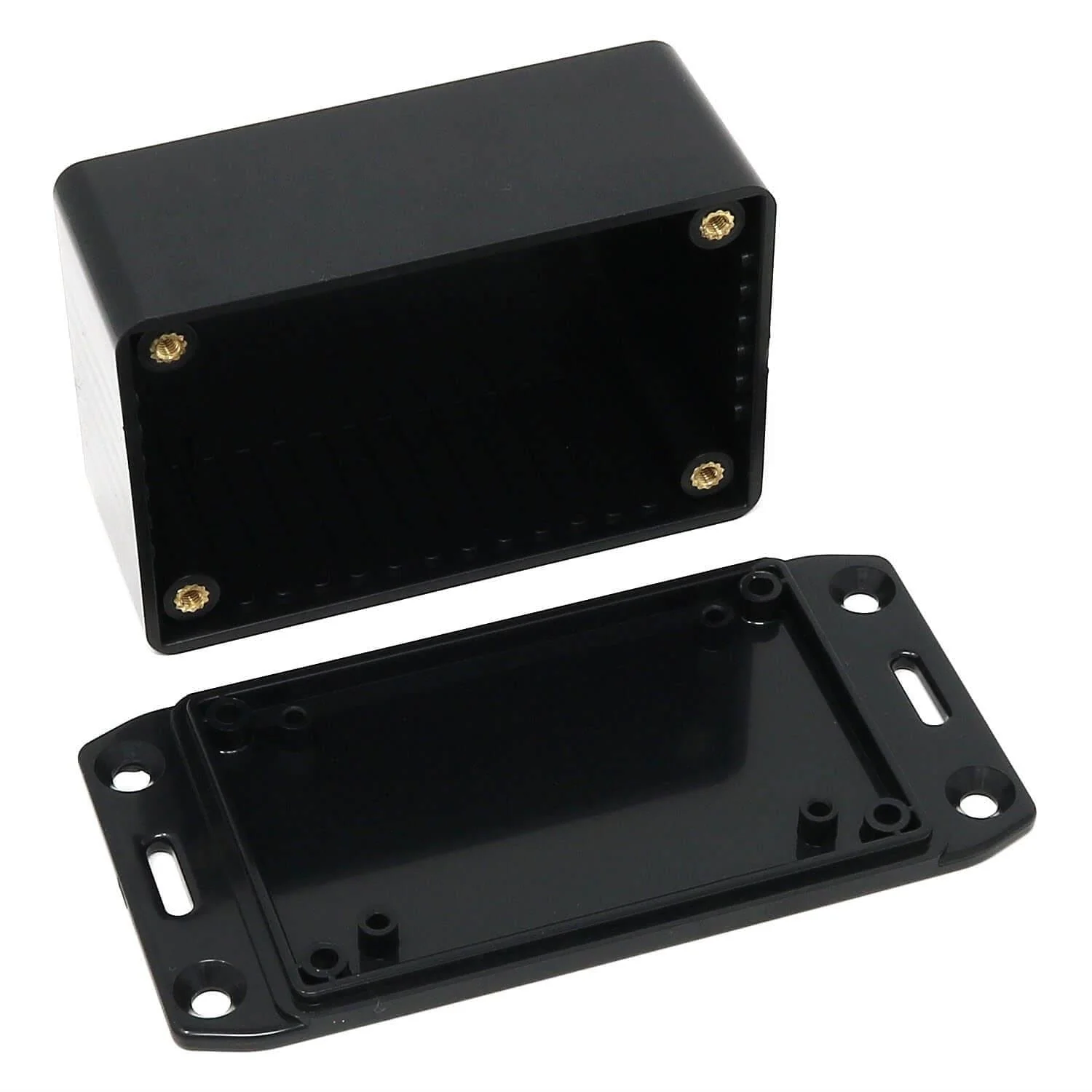 Hammond 85x56x39mm ABS Multi-Purpose Flanged Enclosure (1591LFLBK) [Discontinued] - Image 2