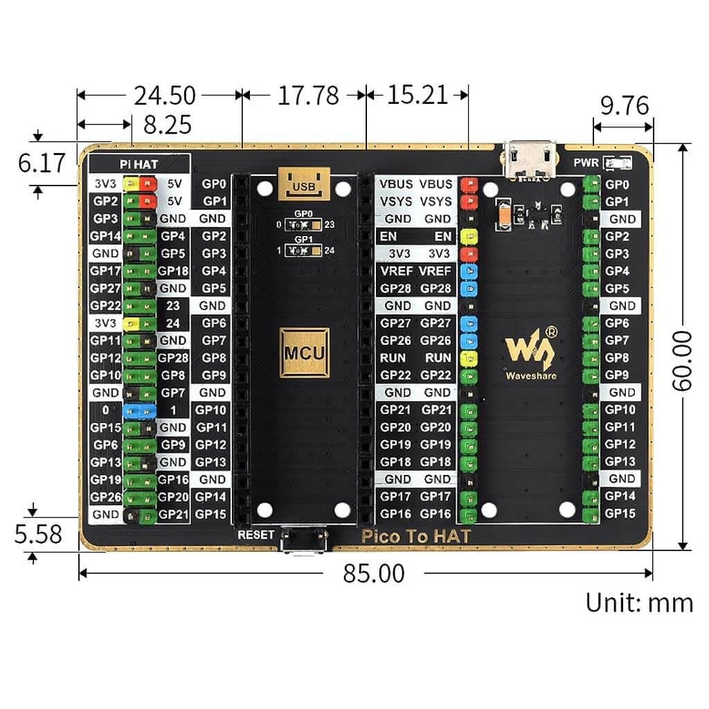 HAT-Compatible GPIO Expander for Raspberry Pi Pico - Image 6