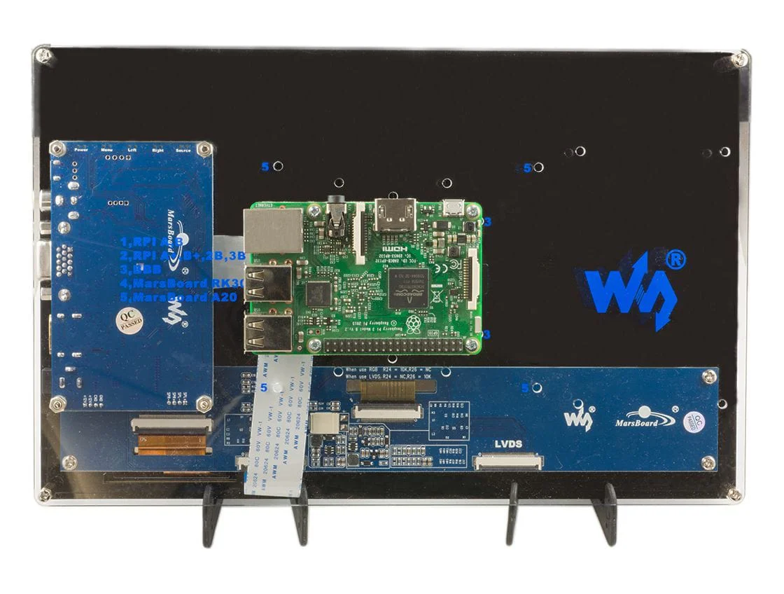 HDMI 10.1" 1024x600 Touch Screen & Case (USB) - Image 4