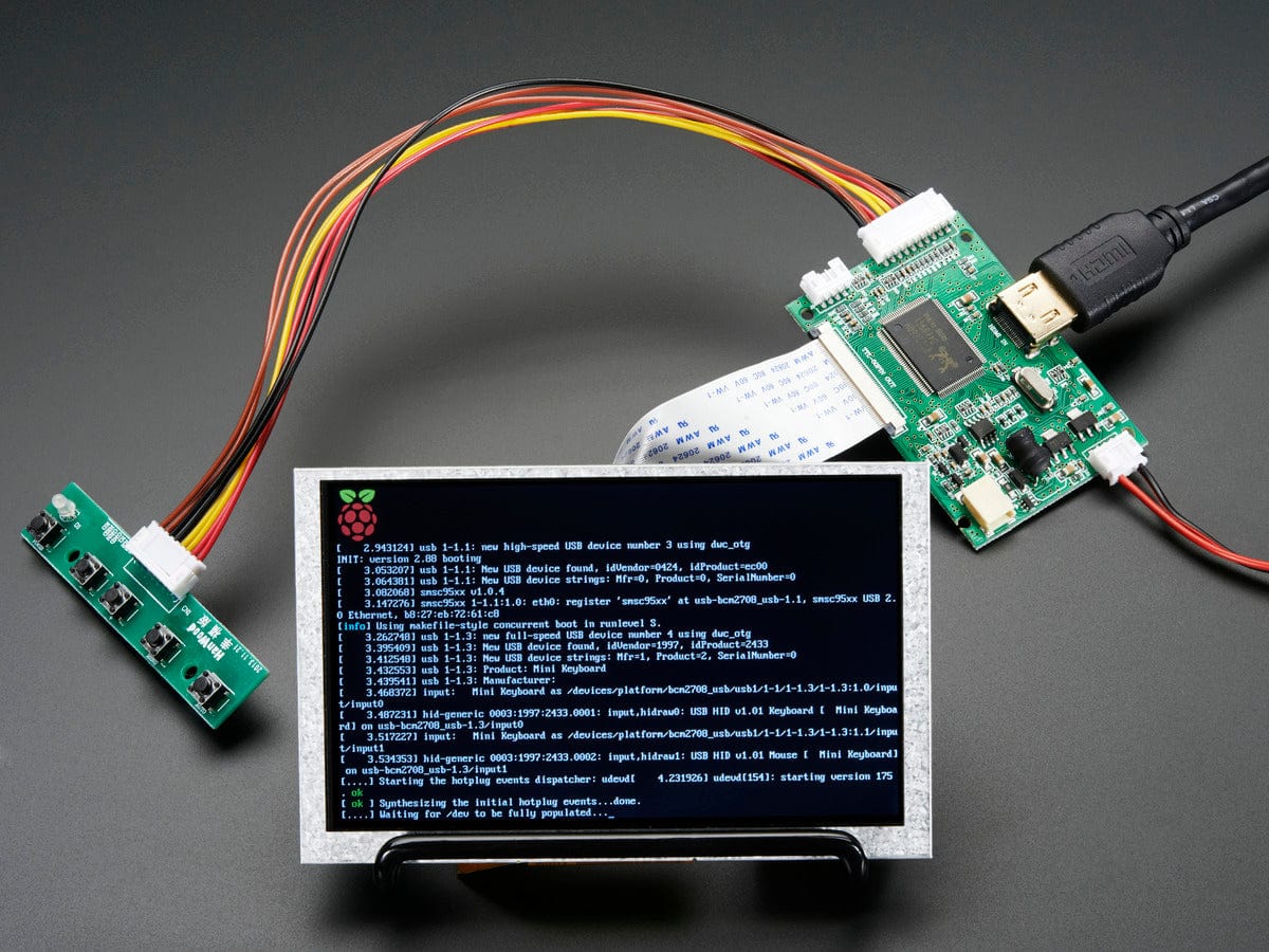 HDMI 4 Pi: 5" Display (no Touch) w/Mini Driver - 800x480 HDMI [Discontinued] - Image 2
