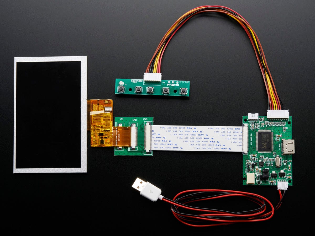 HDMI 4 Pi: 5" Display (no Touch) w/Mini Driver - 800x480 HDMI [Discontinued] - Image 3