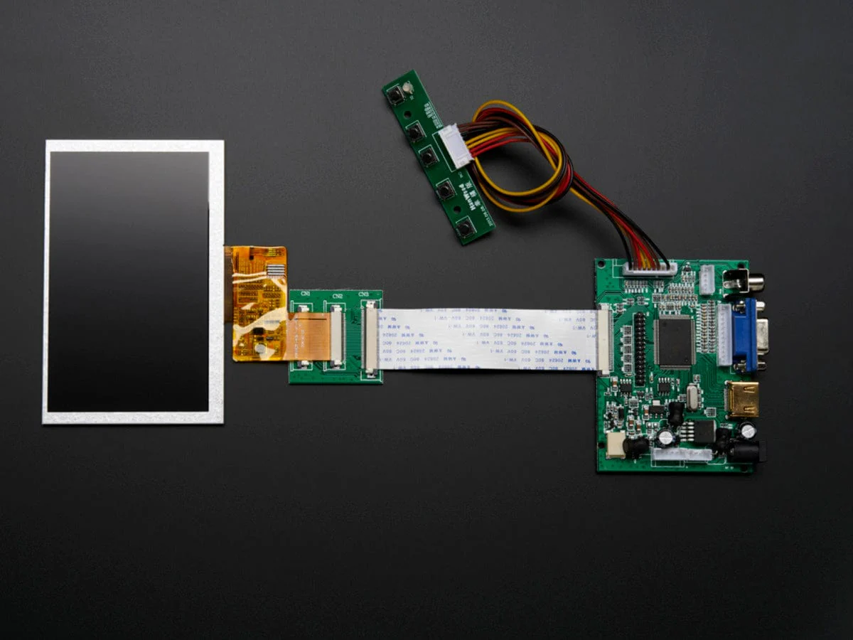 HDMI 4 Pi 5" Display not Touchscreen 800x480 - HDMI/VGA/NTSC/PAL [Discontinued] - Image 3