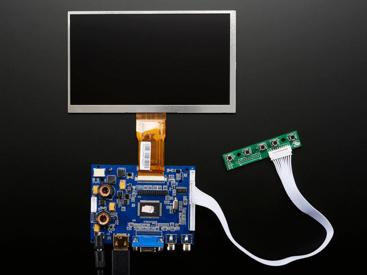 HDMI 4 Pi: 7" Display & Audio 1024x600 - HDMI/VGA/NTSC/PAL [Discontinued] - Image 3