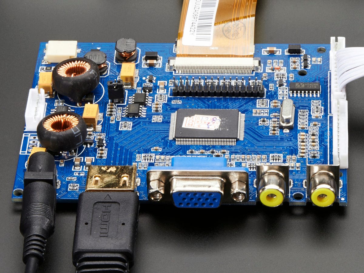 HDMI 4 Pi: 7" Display & Audio 1024x600 - HDMI/VGA/NTSC/PAL [Discontinued] - Image 5