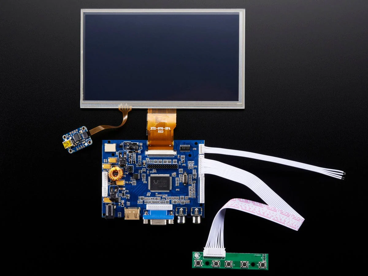 HDMI 4 Pi: 7" Display & Audio 1024x600 w/Touchscreen [Discontinued] - Image 4