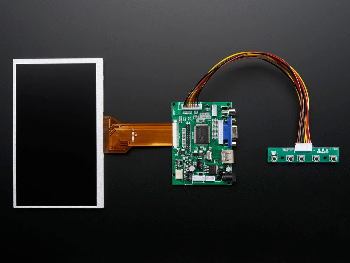 HDMI 4 Pi: 7" Display no Touchscreen 800x480 - HDMI/VGA/NTSC/PAL [Discontinued] - Image 5