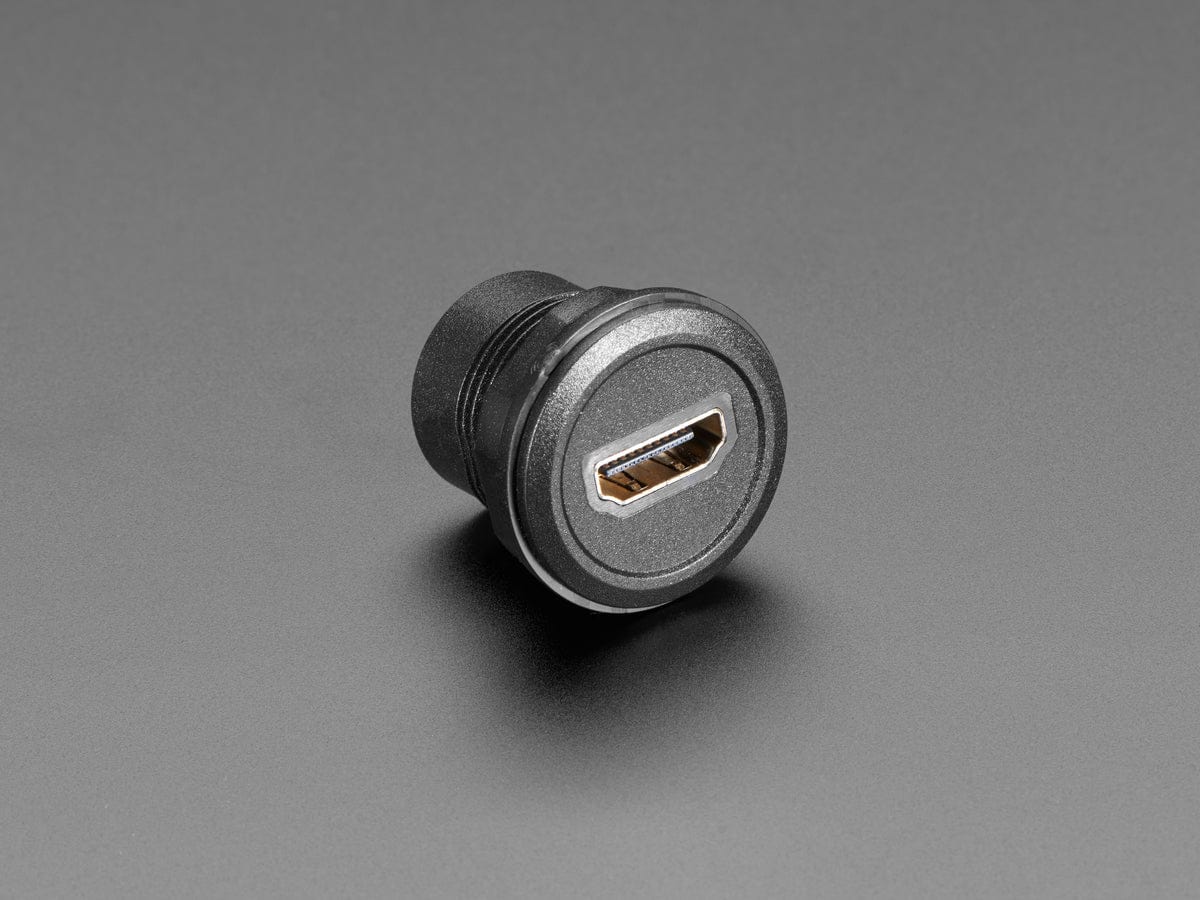 HDMI Round Panel Mount Plug - Image 2