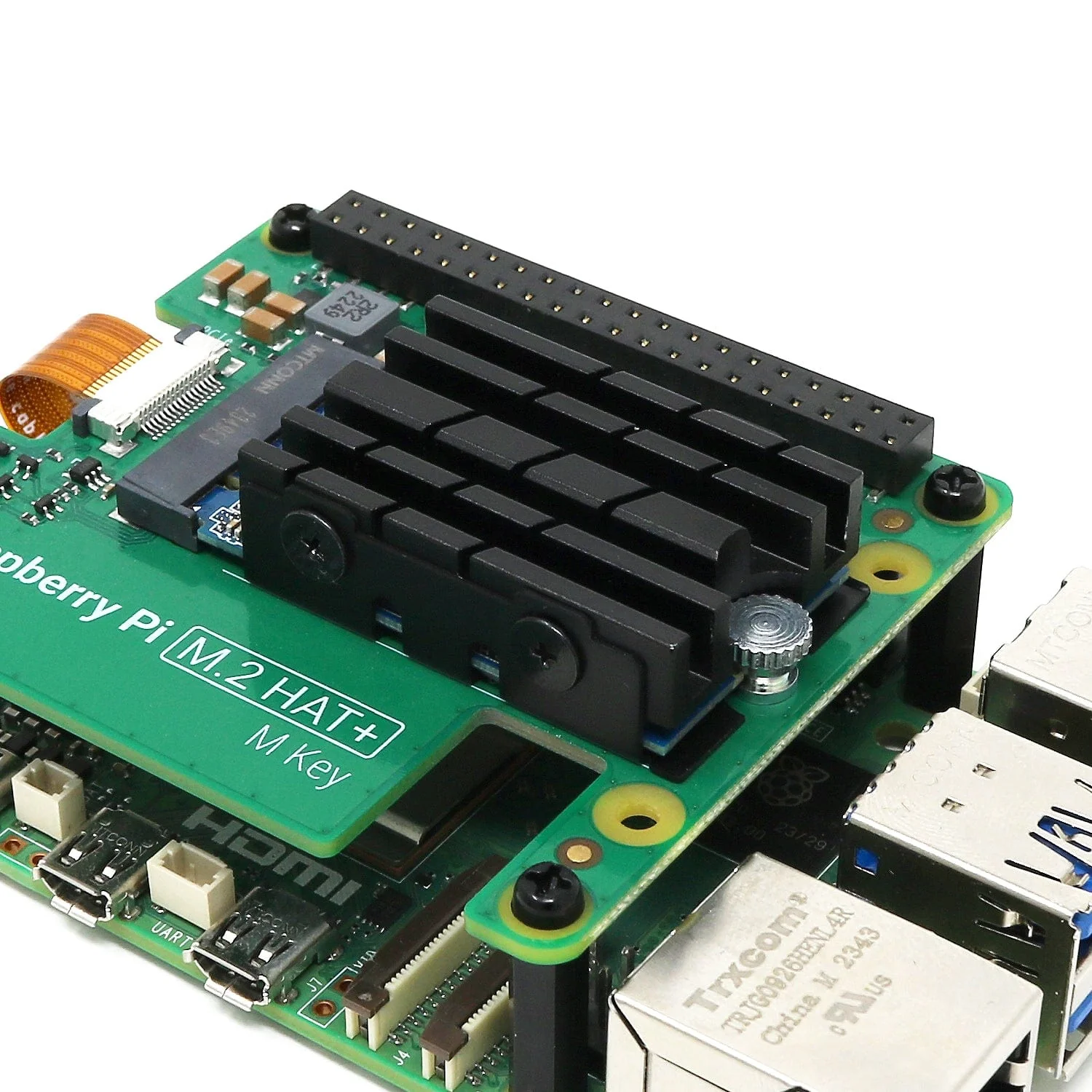 Heatsink for Raspberry Pi M.2 HAT+ and 2242 SSDs - Image 3