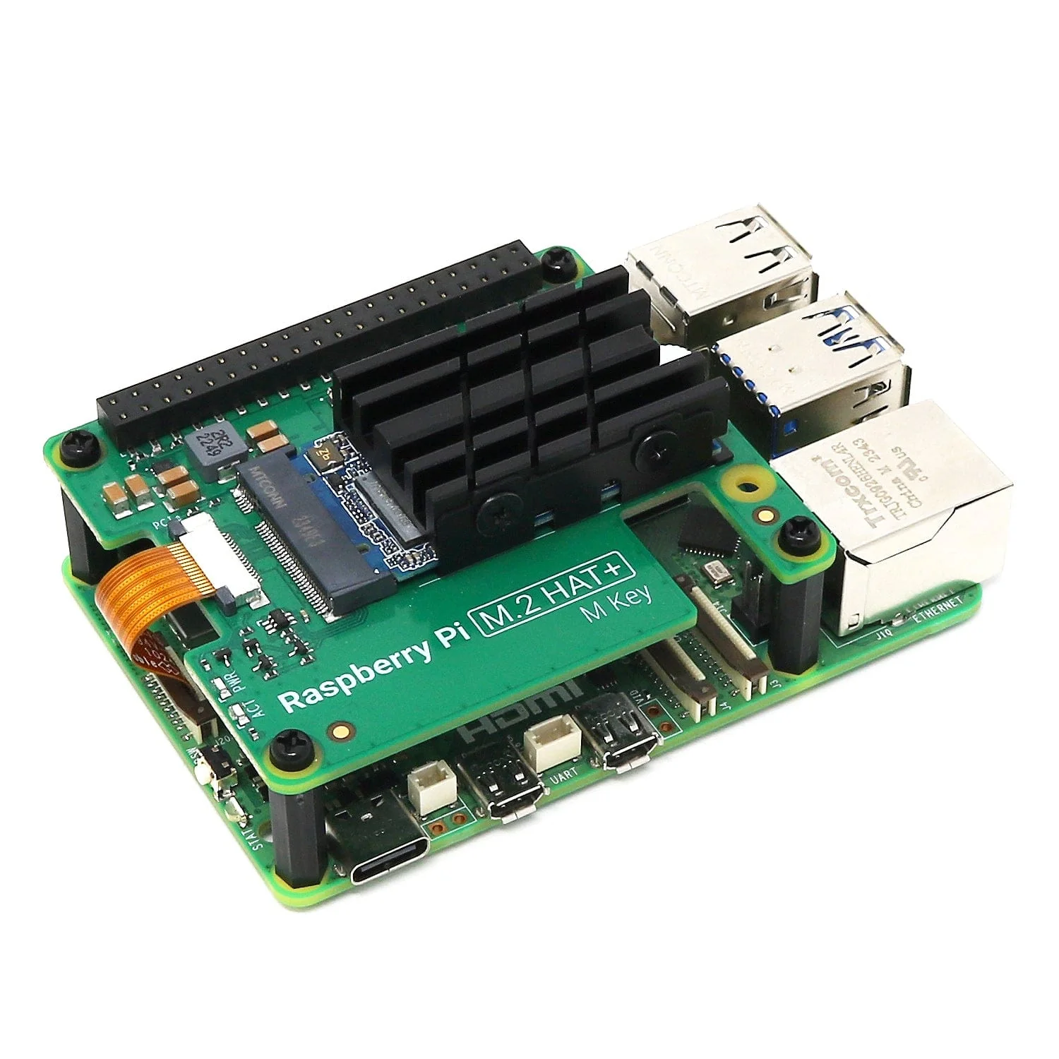 Heatsink for Raspberry Pi M.2 HAT+ and 2242 SSDs - Image 5