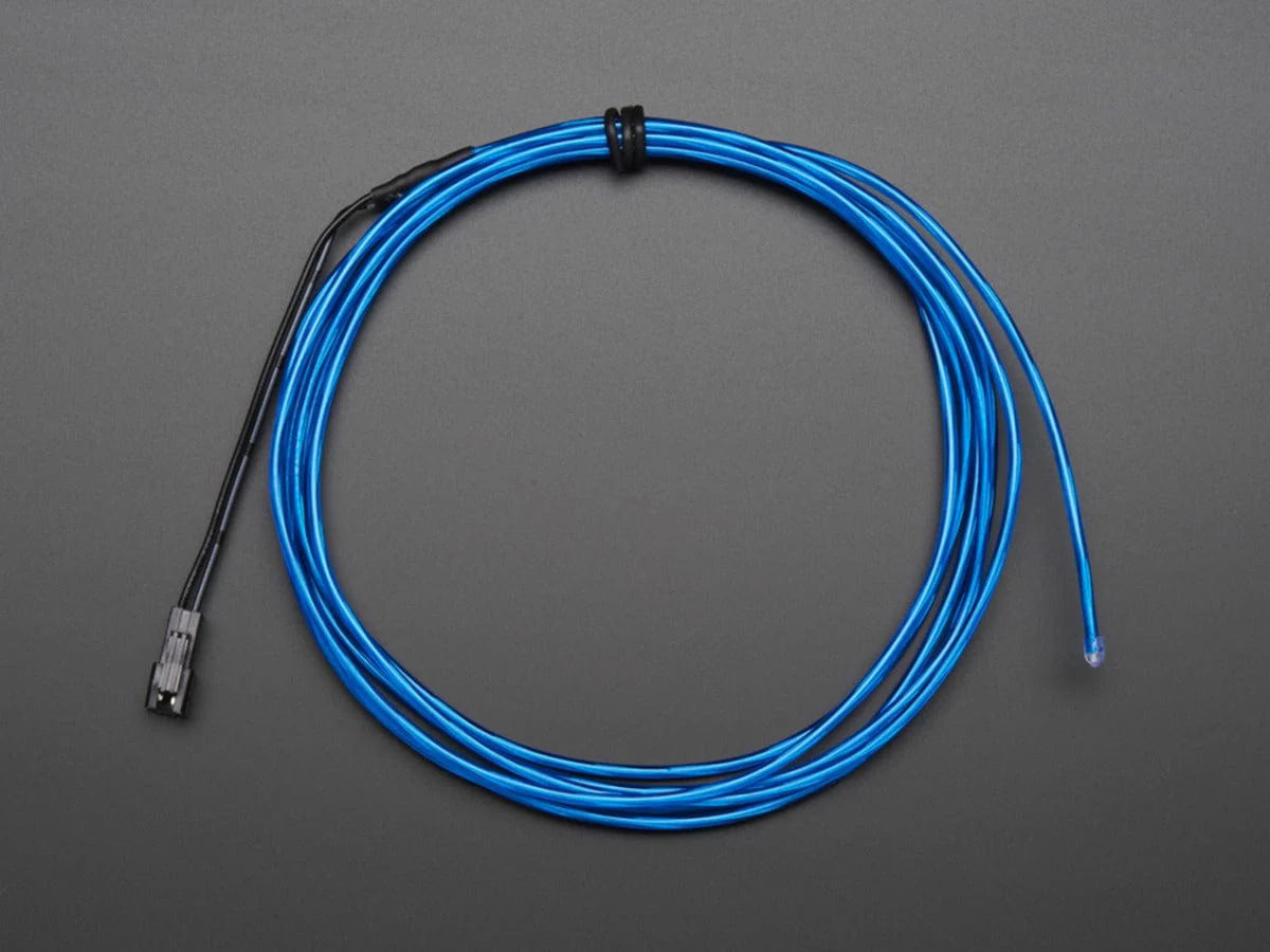 High Brightness Blue Electroluminescent (EL) Wire - 2.5 meters (High brightness, long life) - Image 3