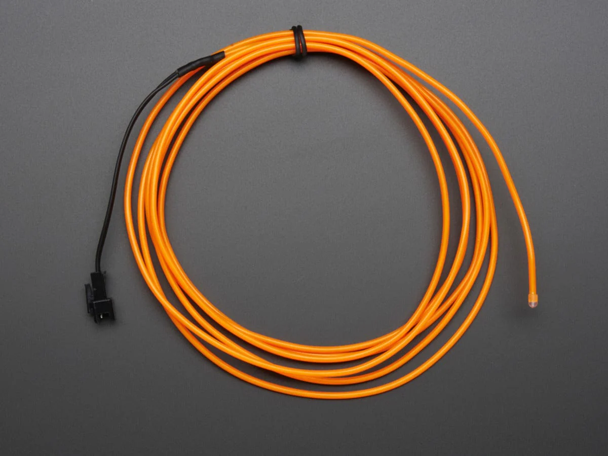 High Brightness Orange Electroluminescent (EL) Wire - 2.5 meters (High brightness, long life) - Image 3