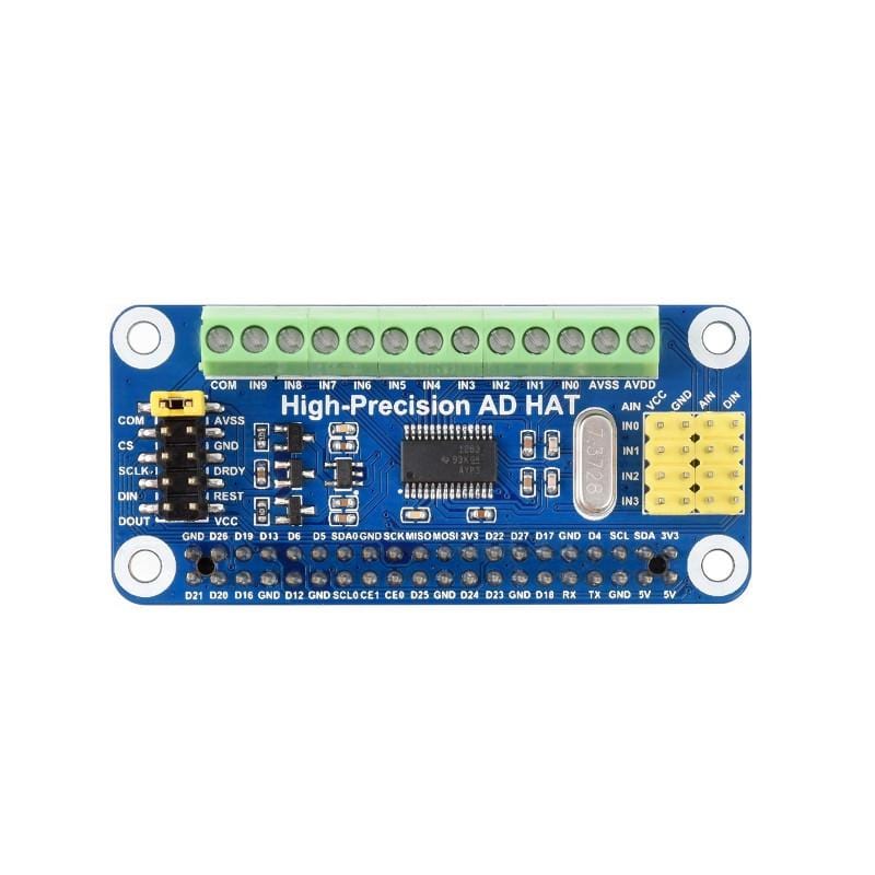 High-Precision ADC HAT For Raspberry Pi (10-Channel 32-Bit) - Image 3