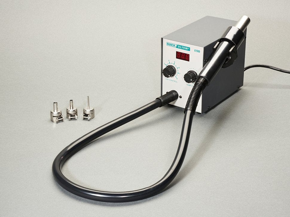 Hot Air Soldering Rework Station w/ Three Nozzles (Quick 957DW+) [discontinued] - Image 3
