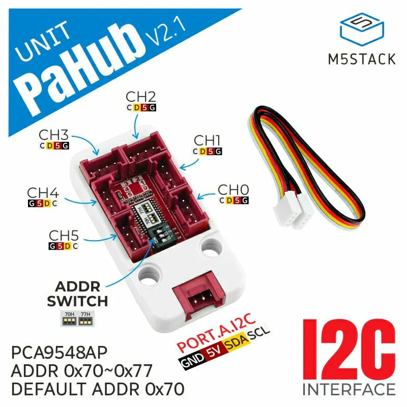 I2C Hub 1 to 6 Expansion Unit v2.1 with DIP Switch (PCA9548A) - Image 2