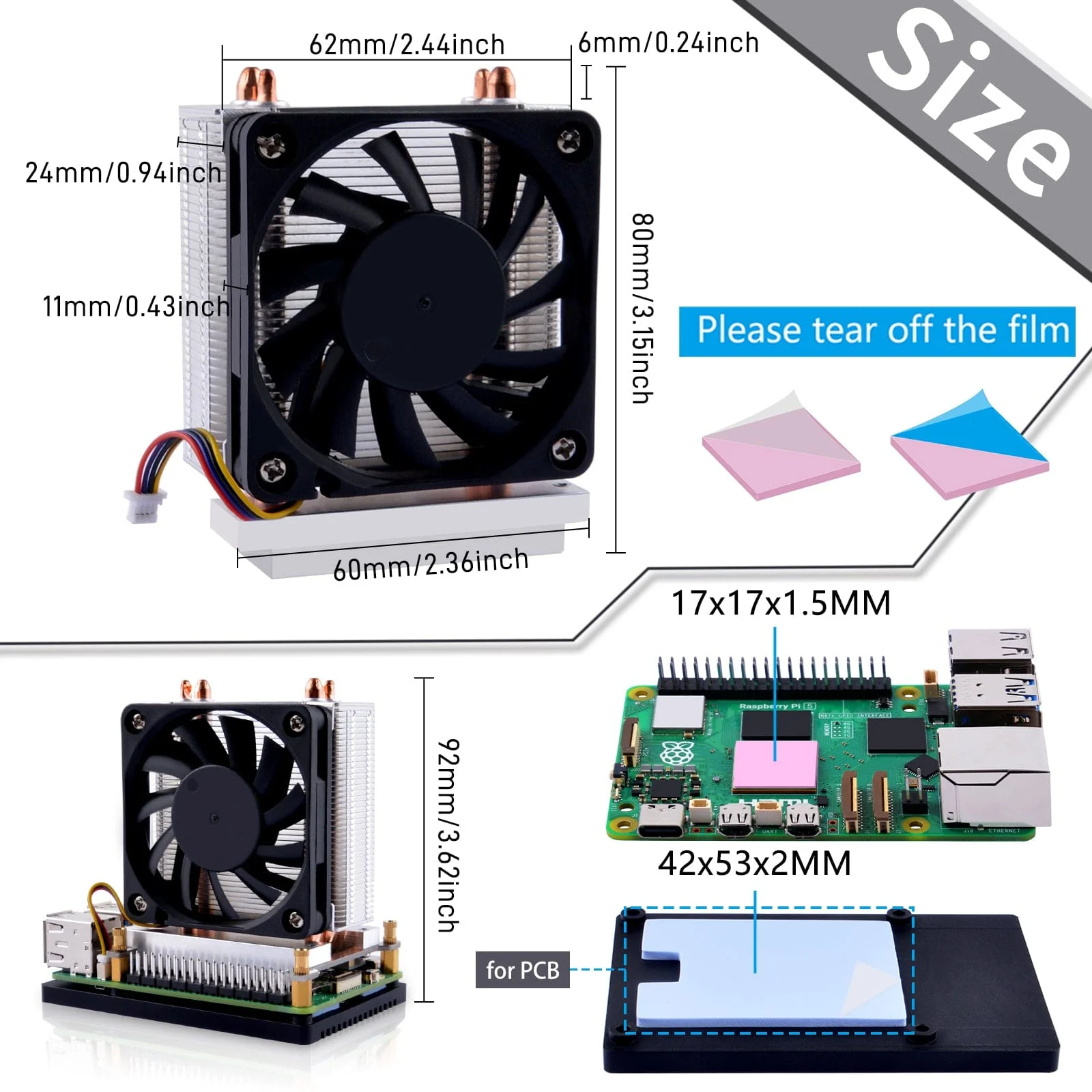 ICE Tower Plus Cooler for Raspberry Pi 5 - Image 4