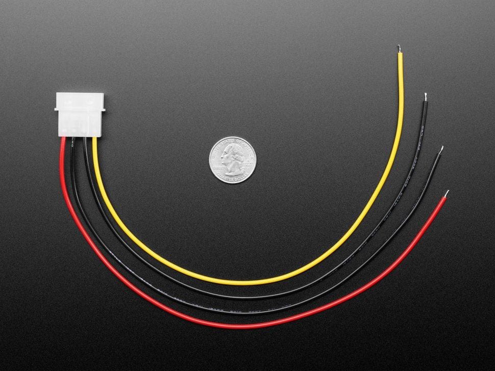 IDE Molex 4 Pin Socket Cable - 30cm long - Image 4
