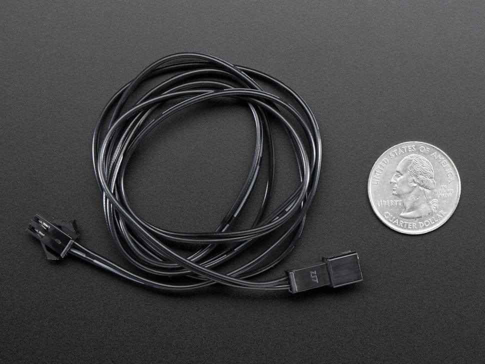 In-line power cable 1 meter long extension cord (for EL wire) - Image 4