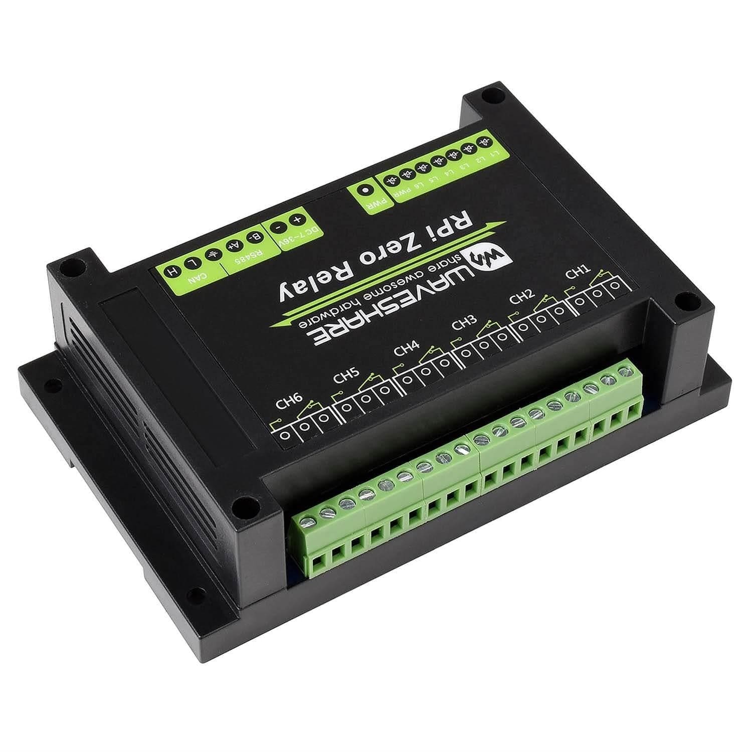 Industrial 6-Channel Relay Module for Raspberry Pi Zero - Image 2