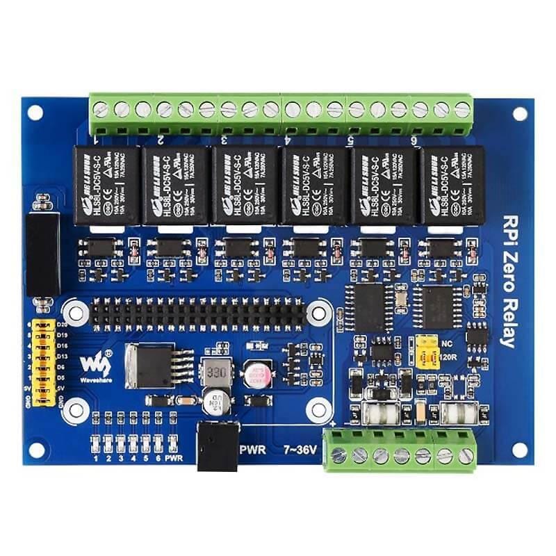 Industrial 6-Channel Relay Module for Raspberry Pi Zero - Image 5