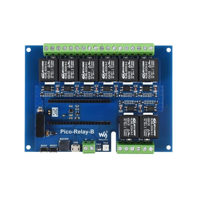 Industrial 8-Channel Relay Module for Raspberry Pi Pico - Image 4