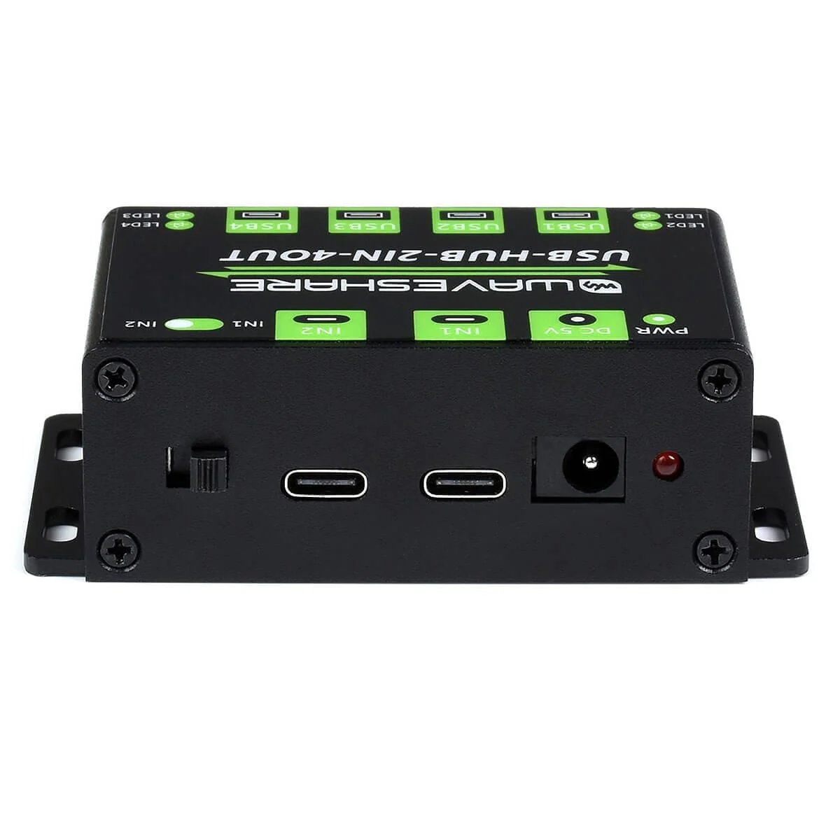Industrial Grade Dual-Host USB Hub (4x USB 2.0) - Image 3