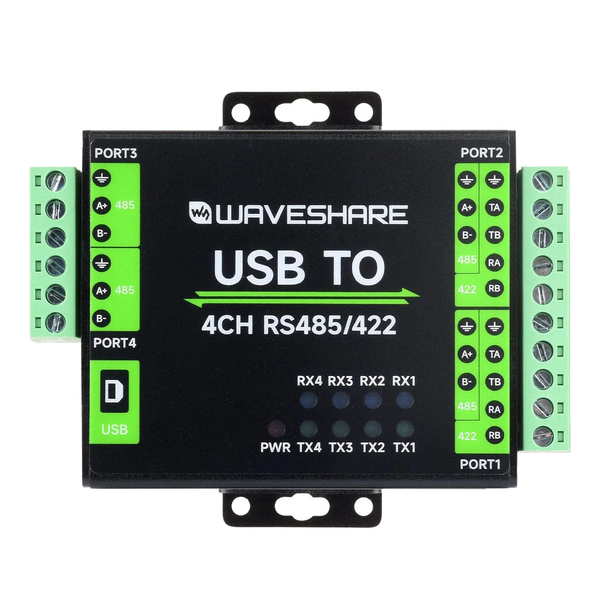 Industrial Isolated USB to 4-Channel RS485/422 Converter - Image 3
