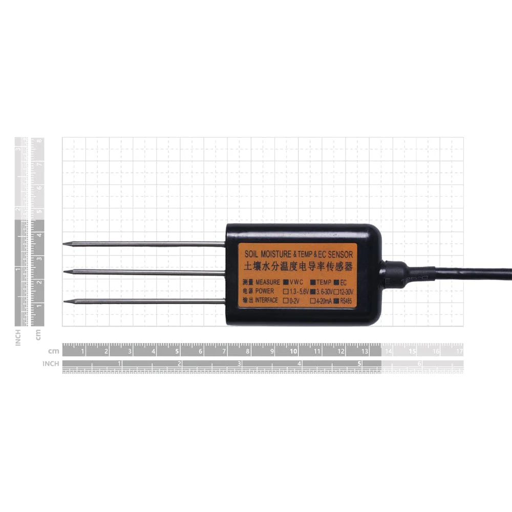 Industrial Soil Moisture & Temperature & EC Sensor MODBUS-RTU RS485 (S-Soil MTEC-02A) - Image 6