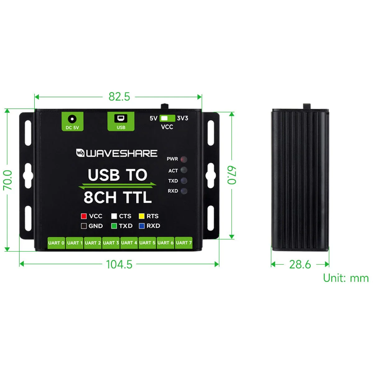 Industrial USB to 8-Channel TTL Converter - Image 6