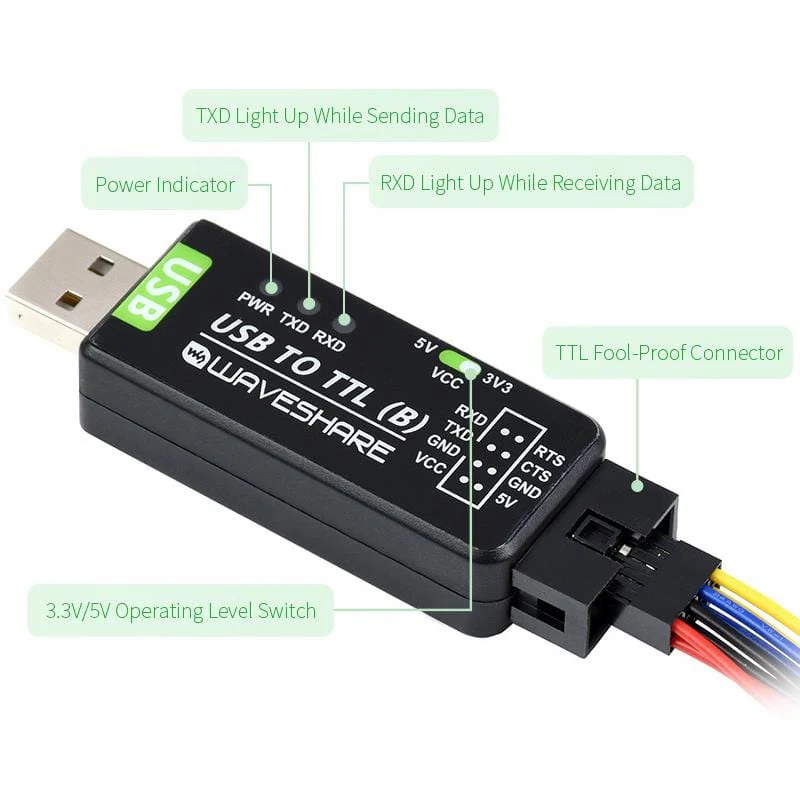 Industrial USB to TTL Converter (CH343G) - Image 3