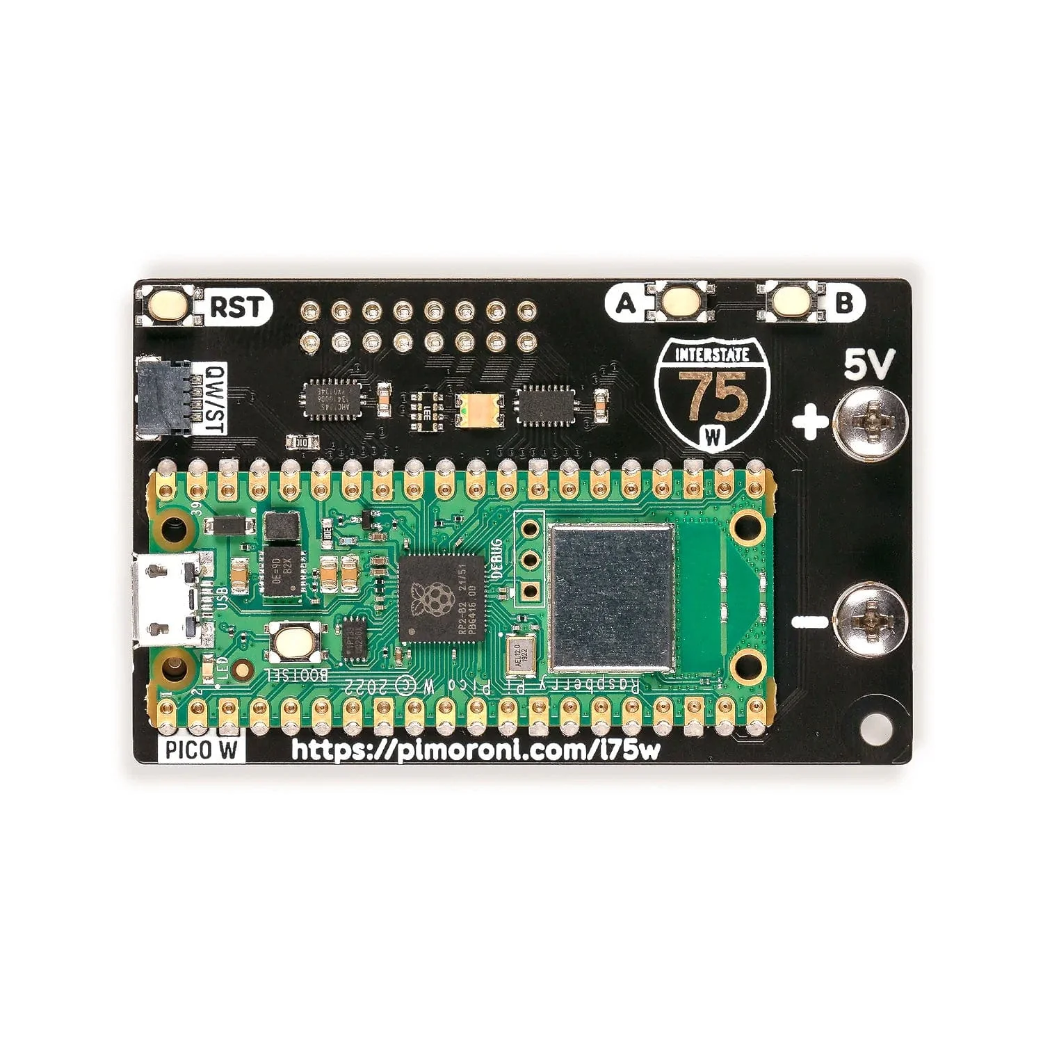 Interstate 75 W (Pico W Aboard) - RGB LED Matrix Driver [Discontinued] - Image 2