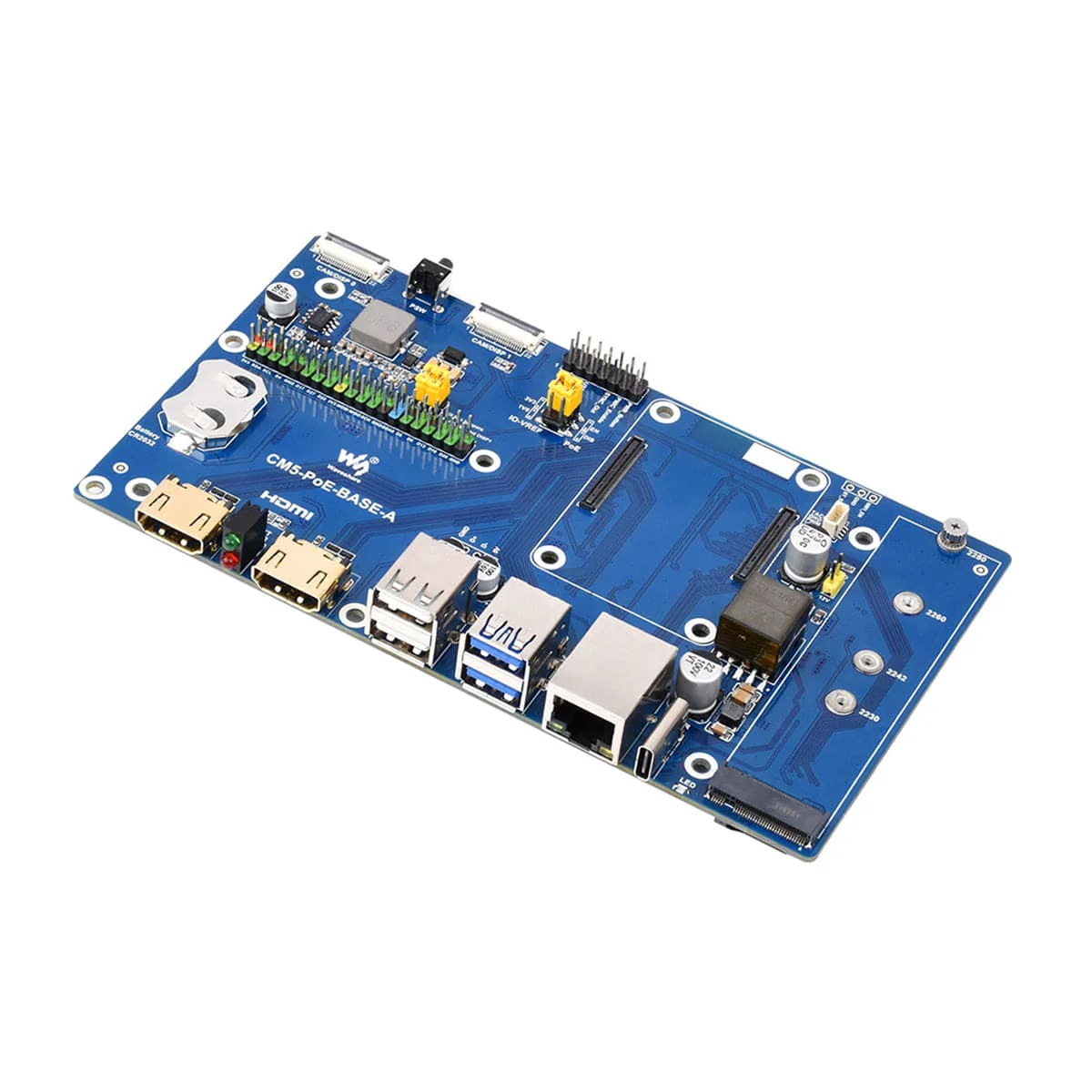 Waveshare PoE IO Board with Case for Compute Module 5 - Image 2