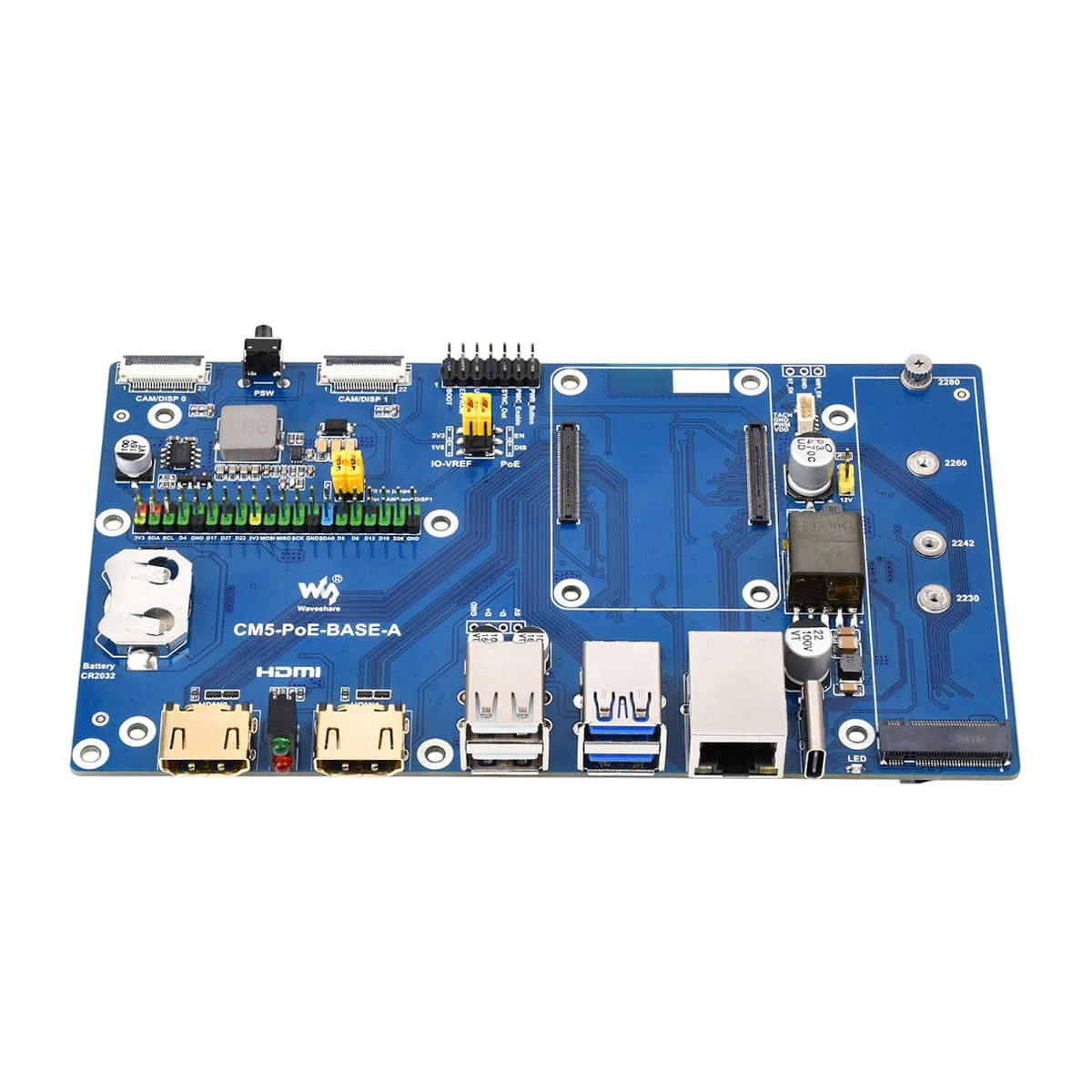 Waveshare PoE IO Board for Raspberry Pi CM5 - Image 4