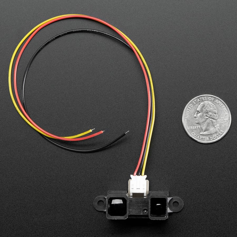 IR distance sensor includes cable (20cm-150cm) (GP2Y0A02YK) - Image 4