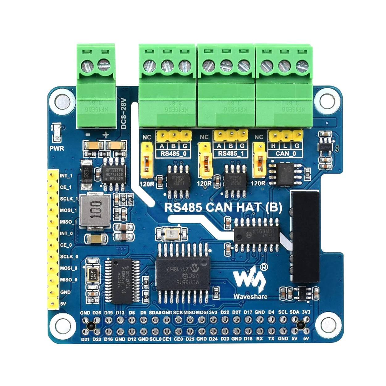 Isolated RS485 CAN HAT (B) For Raspberry Pi - Image 3