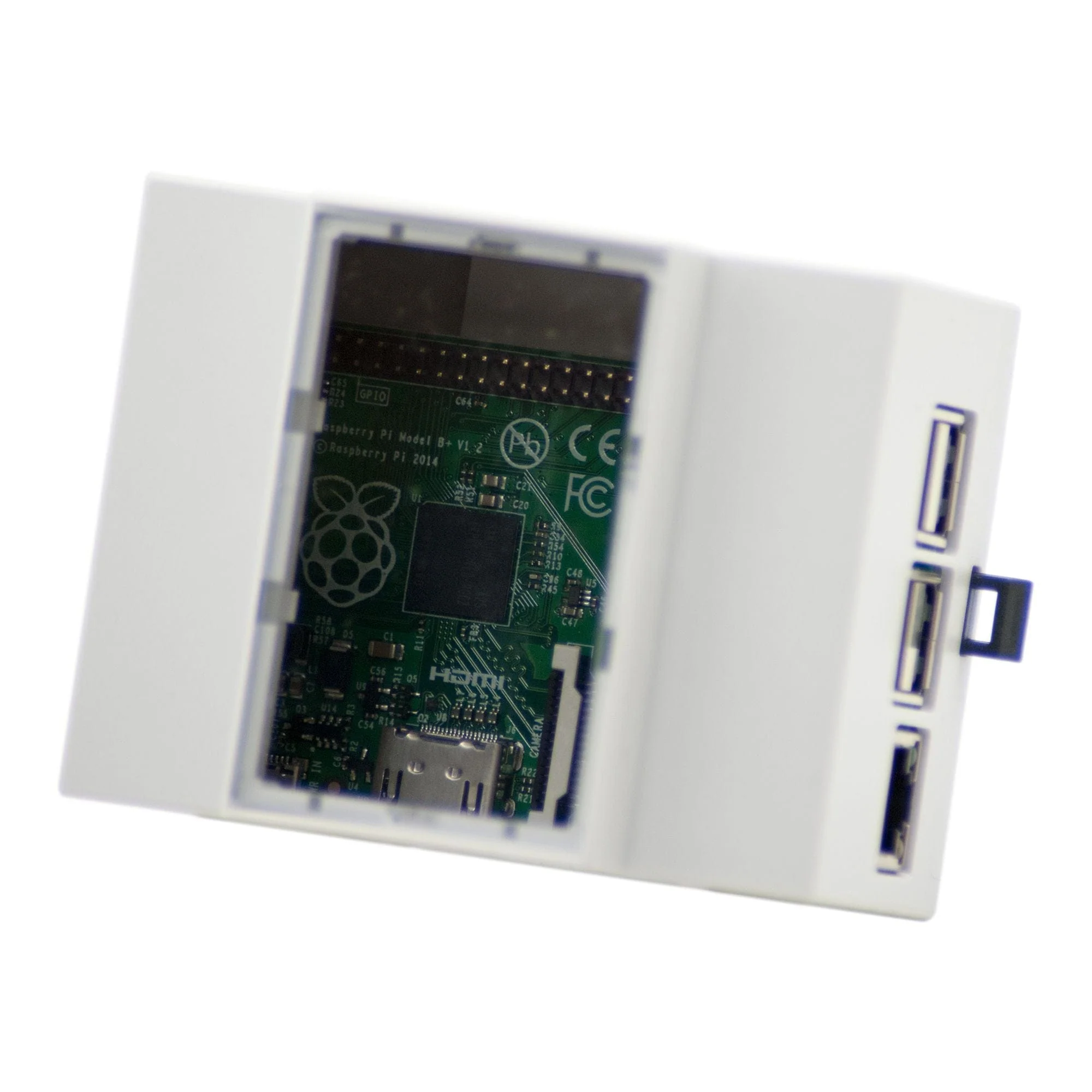 Hitaltech - Raspberry Pi 3 DIN Rail Case (4M Modulbox) - Image 3