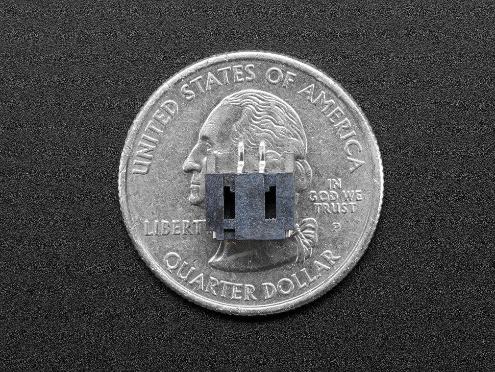 JST-PH 2-Pin SMT Right Angle Connector - Image 4