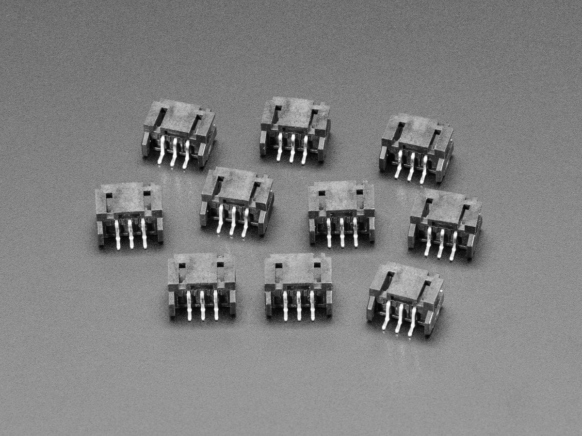JST PH 3-pin Horizontal Connector (10-pack) (STEMMA)
