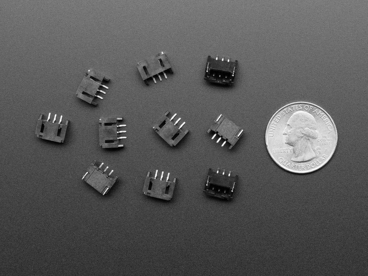 JST PH 3-pin Horizontal Connector (10-pack) (STEMMA) - Image 3