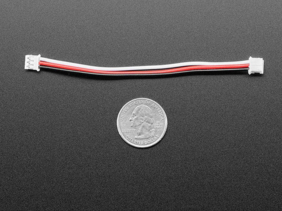 JST PH 3-pin Plug-Plug Cable - 100mm long - Image 3